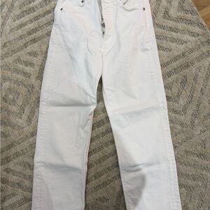 Men's White Jeans - Classic Straight Fit